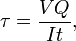 Beam shear stress equation