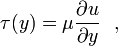 Impact shear stress equation