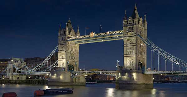 Tower bridge in London