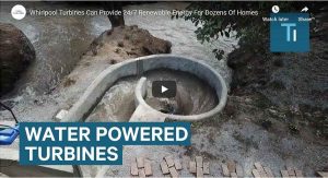 Water powered Whirlpool Turbine video