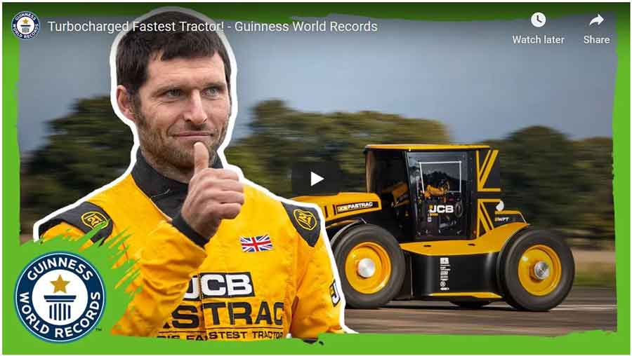 turbocharged JCB Fastrac. Guinness World record