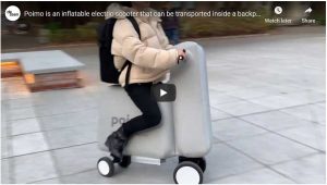 poimo inflatable scooter video