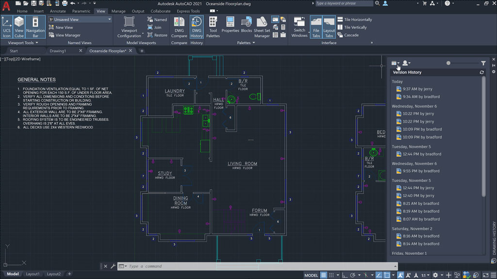 AutoCAD has a user-friendly interface that allows the user to become familiar with the software quickly and easily