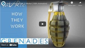 How a MK2 grenade works video