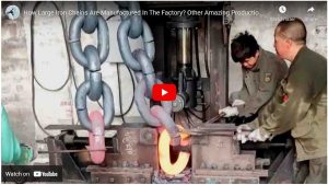 how-large-chains-are-made video of Chinese factory